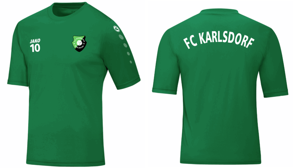 2 Trikots des 1.FC Karlsdorf Germania